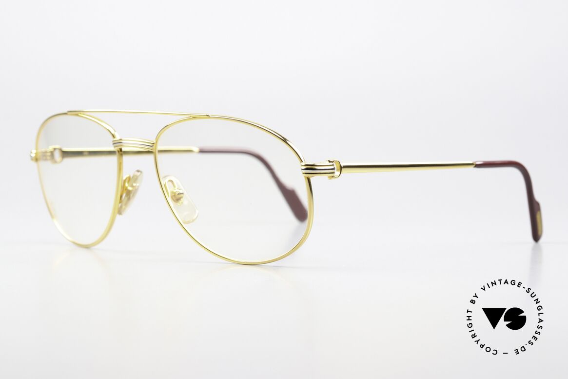 Cartier Driver - M 90's Luxury Aviator Frame, perfect fit & very pleasant to wear; medium size 57/18, Made for Men