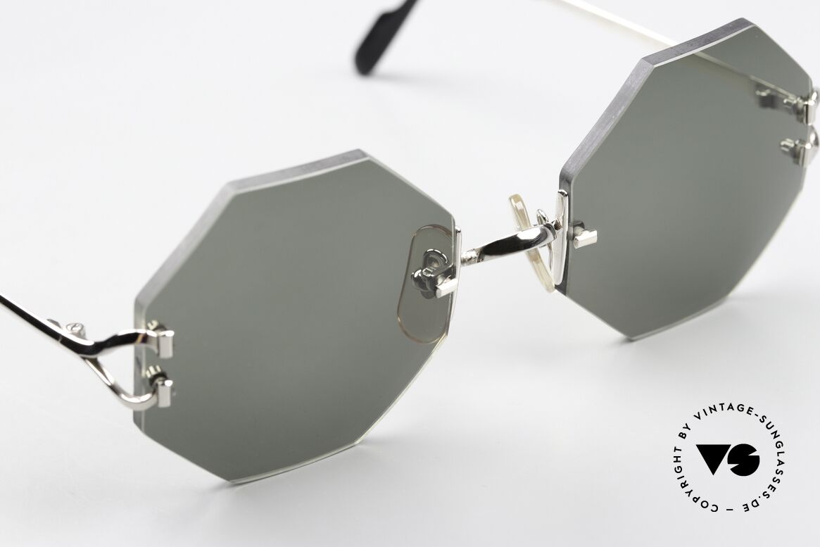 Cartier Rimless Octag Rimless Octagonal Shades, unworn rarity comes with an original case by Cartier, Made for Men and Women