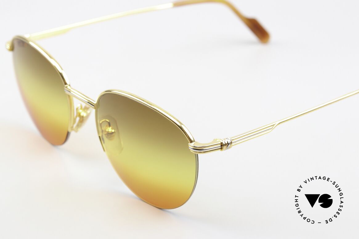 Cartier Colisee - S Round Luxury Shades 90's, 22ct gold-plated (like all vintage CARTIER frames!), Made for Men and Women