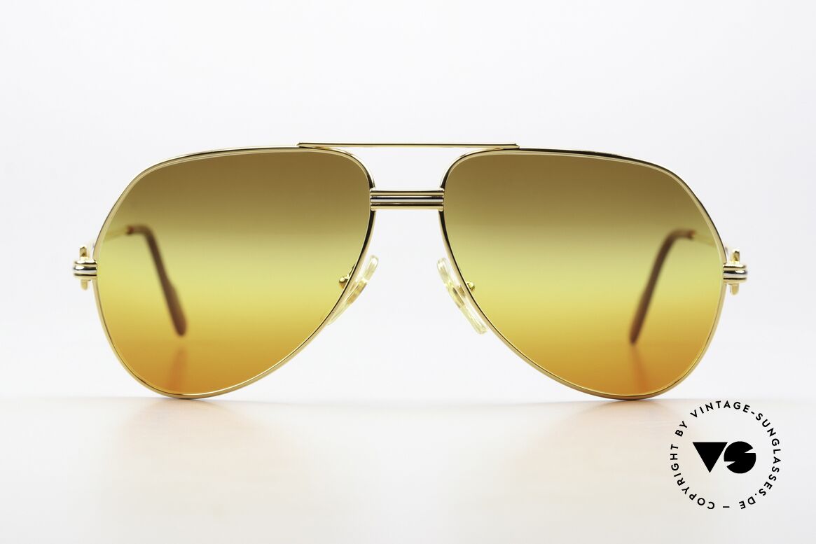 Cartier Vendome LC - M Iconic Aviator Sunglasses, model "Vendome" was launched in 1983 & made till 1997, Made for Men and Women