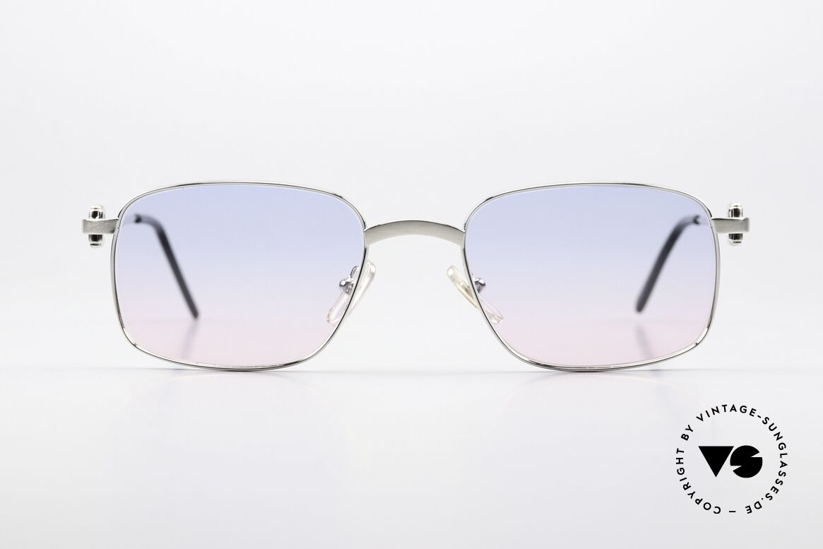 Cartier Temper 90's Frame Brushed Platinum, precious and timeless design, in medium size 54°20, Made for Men