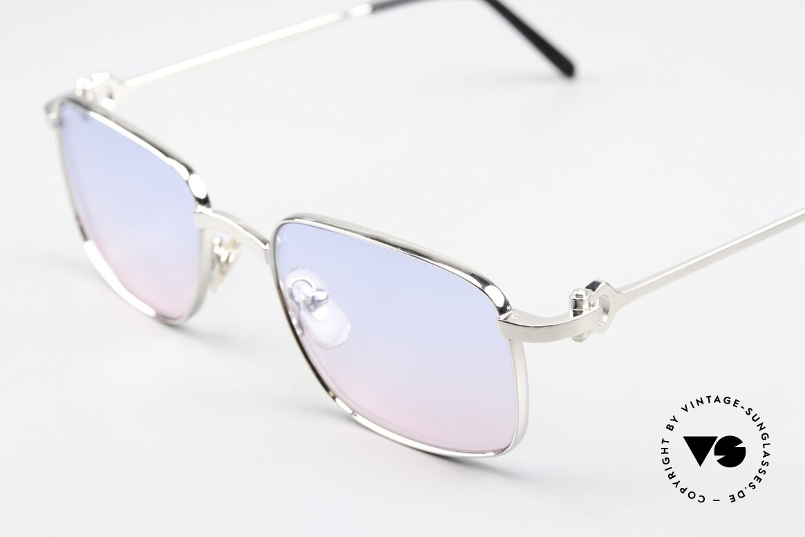 Cartier Temper 90's Frame Brushed Platinum, 2nd hand but in mint condition, incl. original box, Made for Men