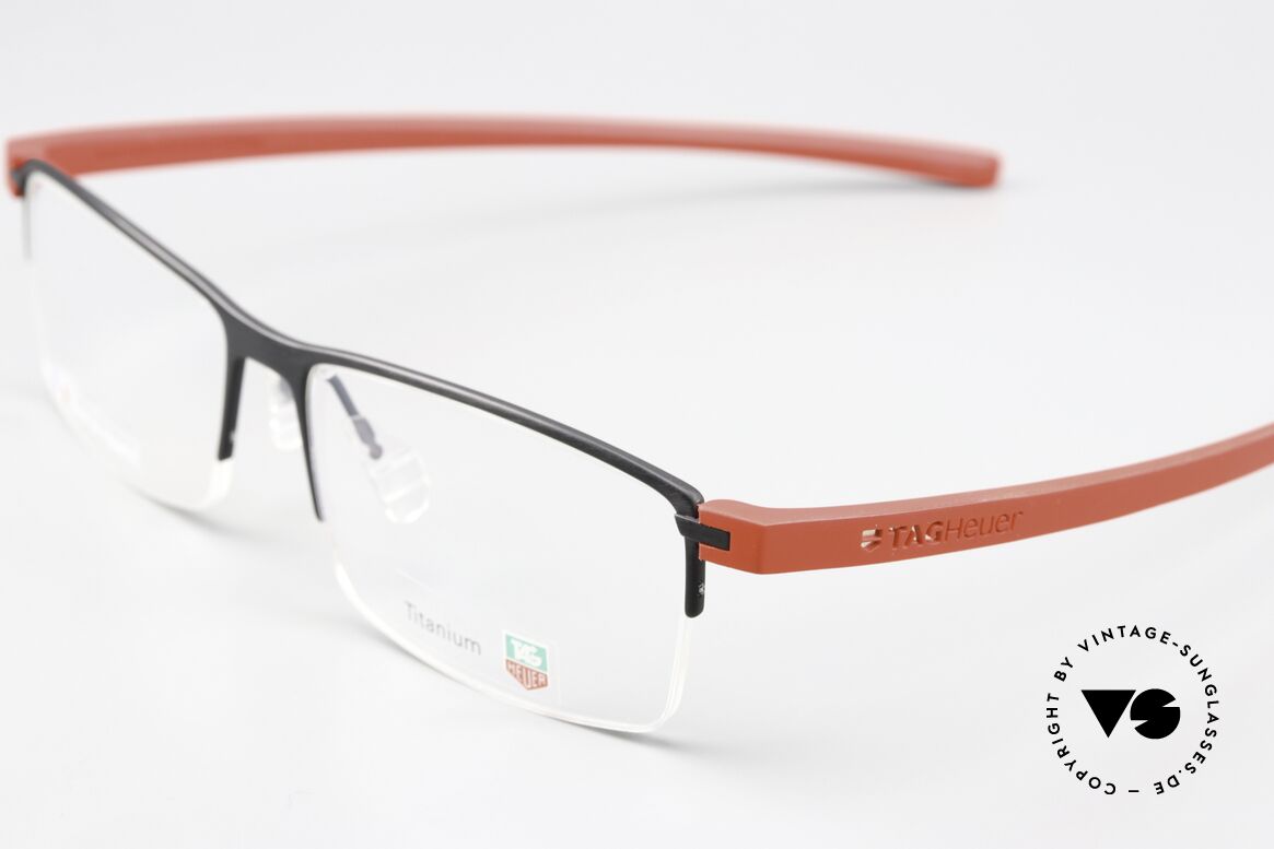 Tag Heuer 3921 Reflex Semi Rimmed Titanium Frame, sporty and luxurious lifestyle for men; high-end, Made for Men
