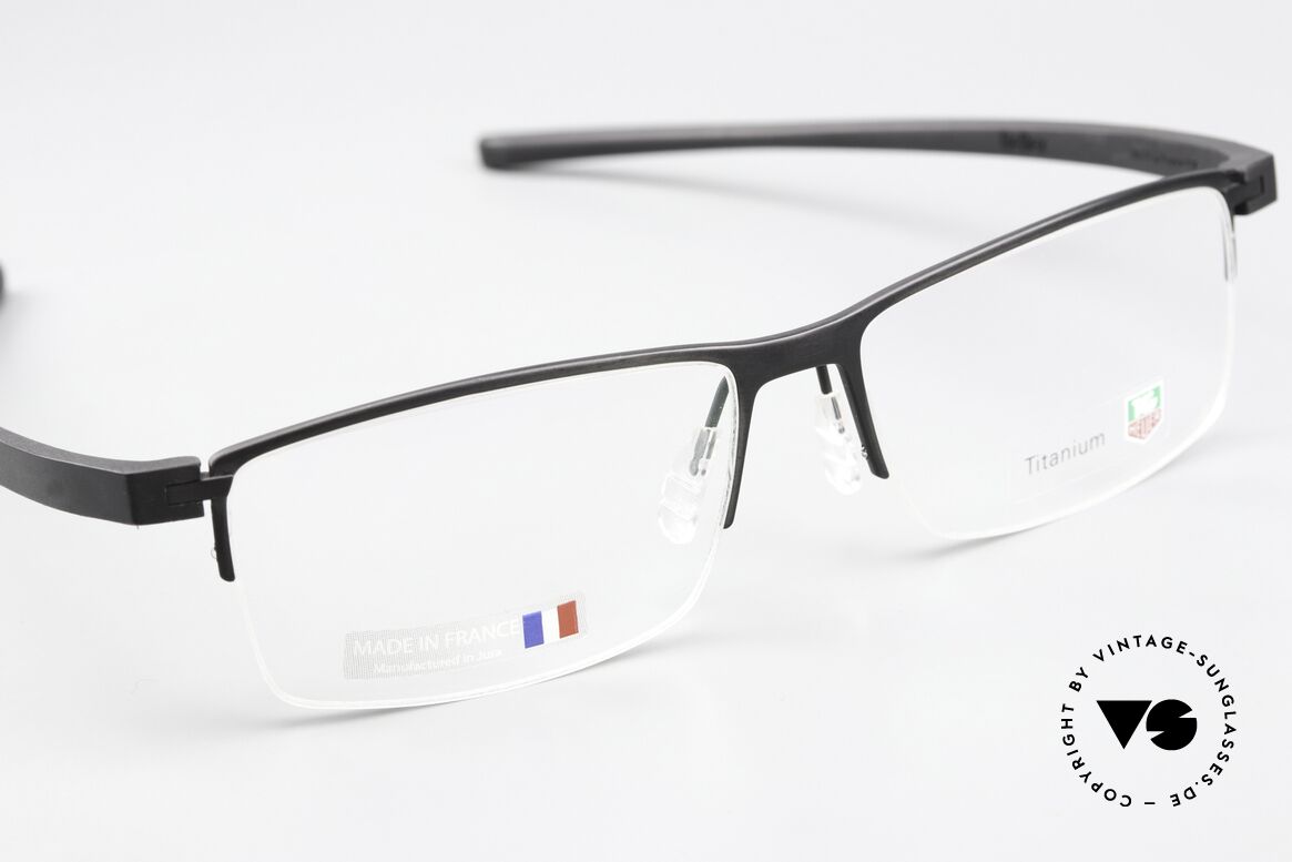 Tag Heuer 3921 Reflex Sporty Elastomer Temples, unworn rarity (new old stock), made in FRANCE, Made for Men