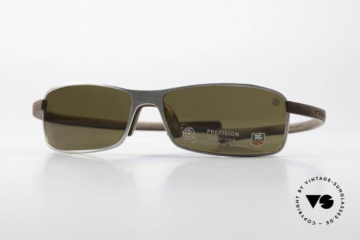 Tag Heuer 5018 Reflex With Polarized Sun Lenses, Tag Heuer sunglasses TH 5018, c 203, size 61-15, Made for Men