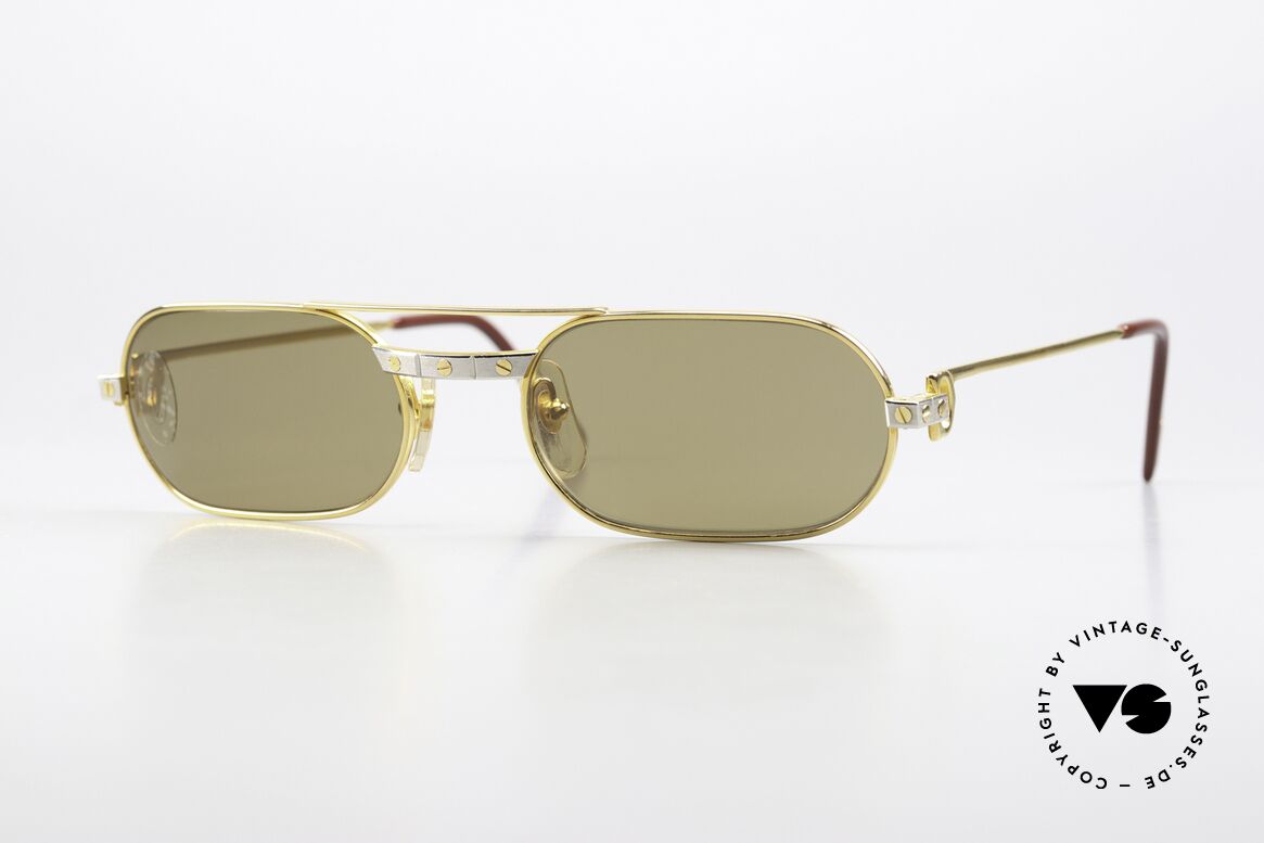 Cartier MUST Santos - M Elton John 80's Sunglasses, MUST: the first model of the Lunettes Collection '83, Made for Men