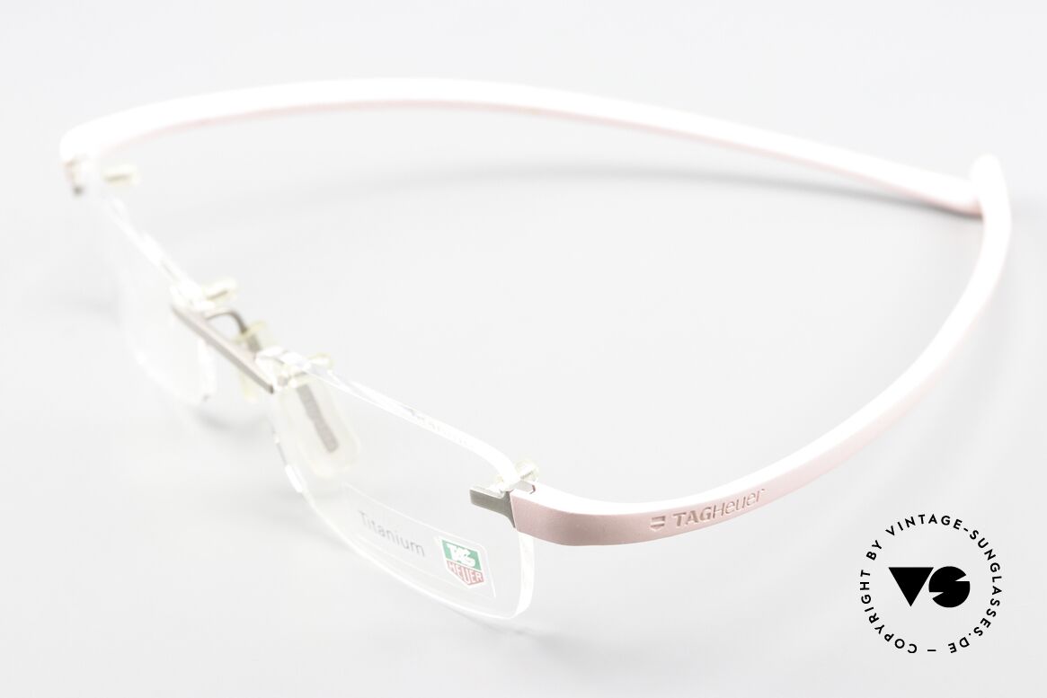 Tag Heuer 3107 Reflex Titanium Specs Rimless, ideal wearing comfort (temples adapt to the face), Made for Men