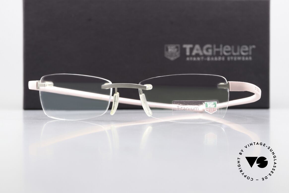 Tag Heuer 3107 Reflex Titanium Specs Rimless, NOT retro eyeglasses, but an original from 2004, Made for Men