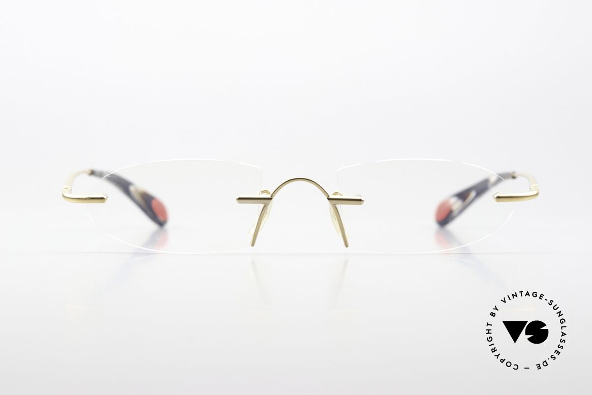 Bugatti 356 Odotype Sporty Men's Specs Rimless, original BUGATTI high-tech eyeglass-frame, Made for Men