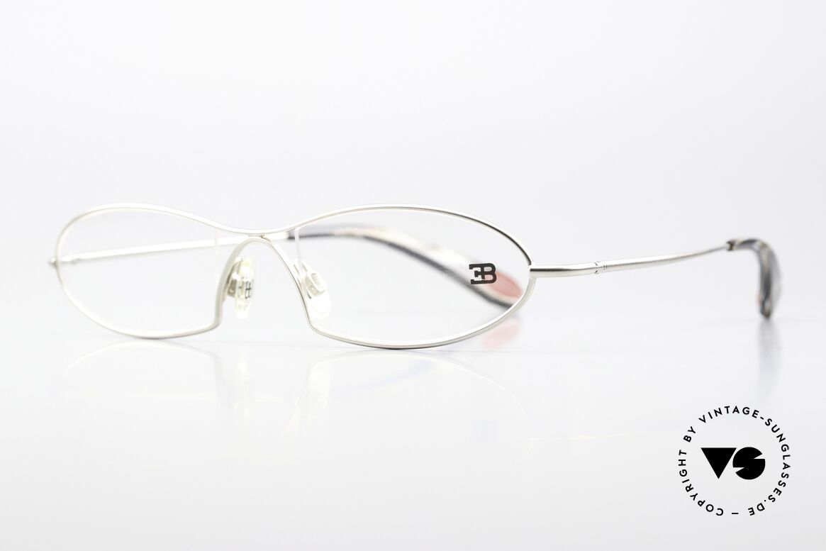 Bugatti 343 Odotype Very Sporty Men's Glasses, ergonomic metal frame with spring hinges, Made for Men