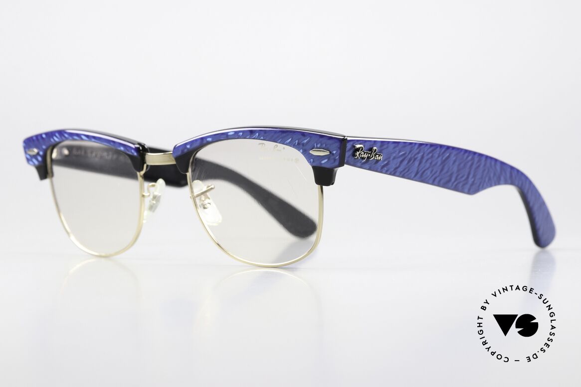 Ray Ban Clubmaster Hybrid Customized One Of A Kind, slightly modified Clubmaster front; size 49/22, Made for Men and Women