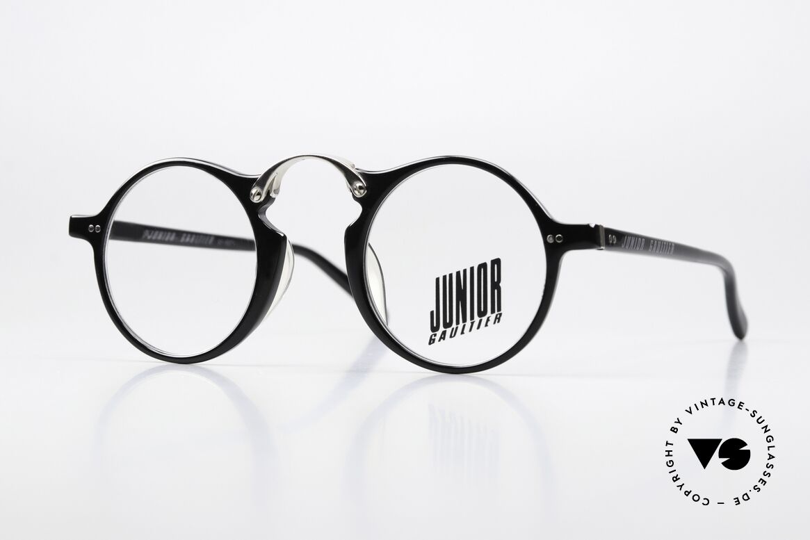 Jean Paul Gaultier 57-0271 Striking Designer Frame 90s, vintage round eyeglasses by Jean Paul Gaultier, Made for Men and Women