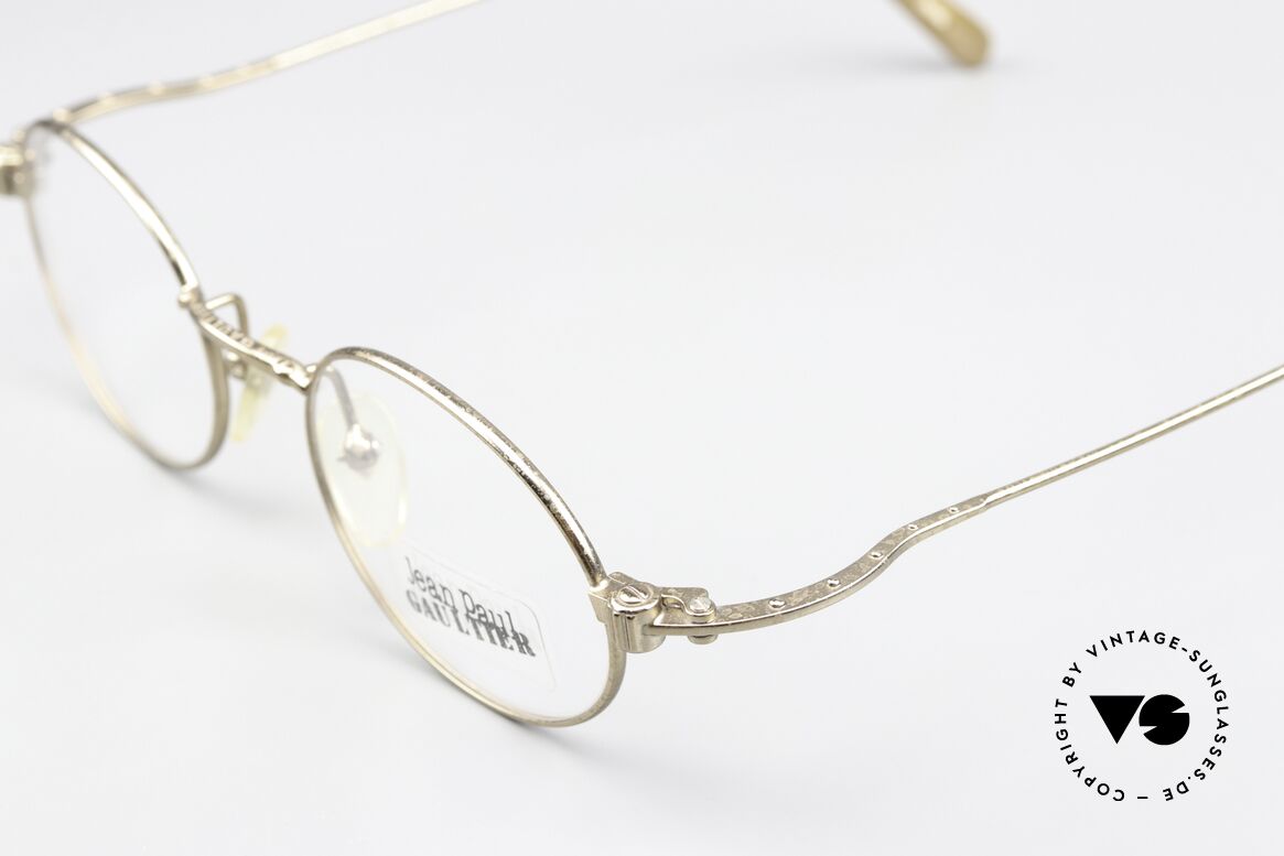 Jean Paul Gaultier 55-6105 Vintage Frame Antique Gold, unworn (like all our rare old 1990's designer glasses), Made for Men and Women
