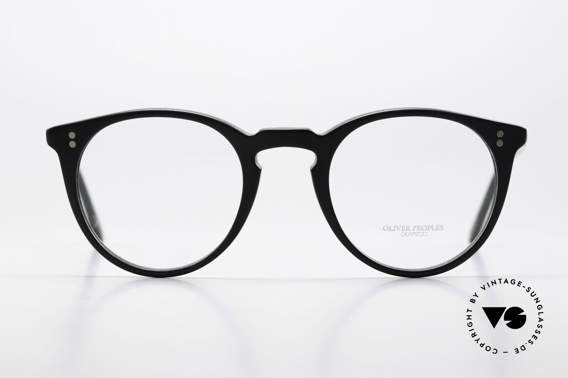 Oliver Peoples O'Malley Matt Black Frame From 2017, one of the most recognizable frames in O.P.’ history, Made for Men and Women