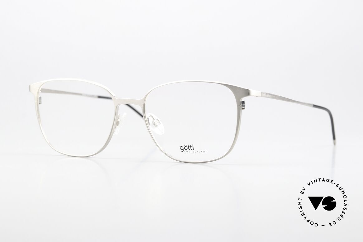 Götti Leos Comfortable Titanium Specs, Götti / Goetti eyeglasses Leos, SLB, size 51/16, Made for Women