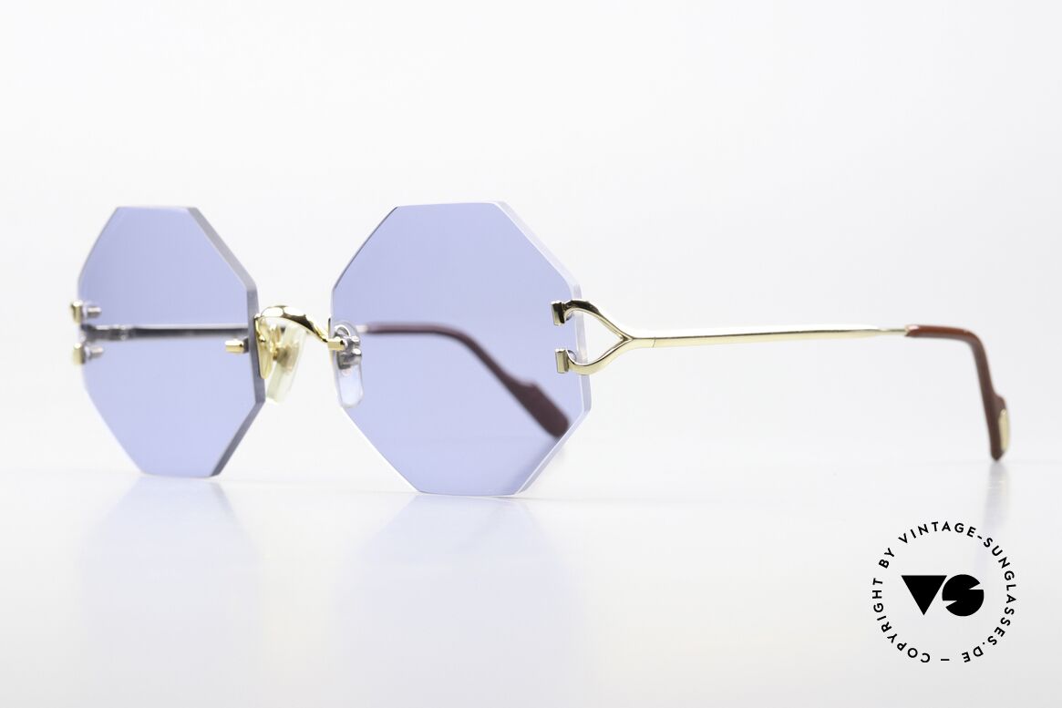 Cartier Rimless Octag One Of A Kind Customized, customized by our optician; MEDIUM size (132mm), Made for Men and Women
