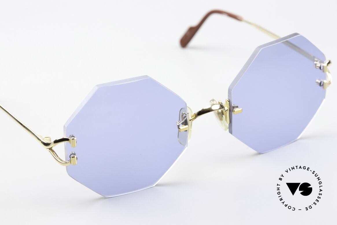 Cartier Rimless Octag One Of A Kind Customized, unworn rarity comes with an original case by Cartier, Made for Men and Women