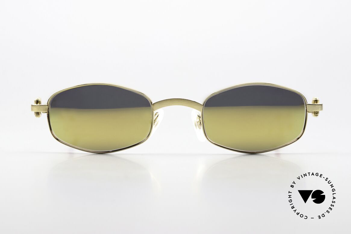 Cartier Ginger Luxury Shades Gold Mirrored, precious and timeless design, in medium size 48°22, Made for Men and Women