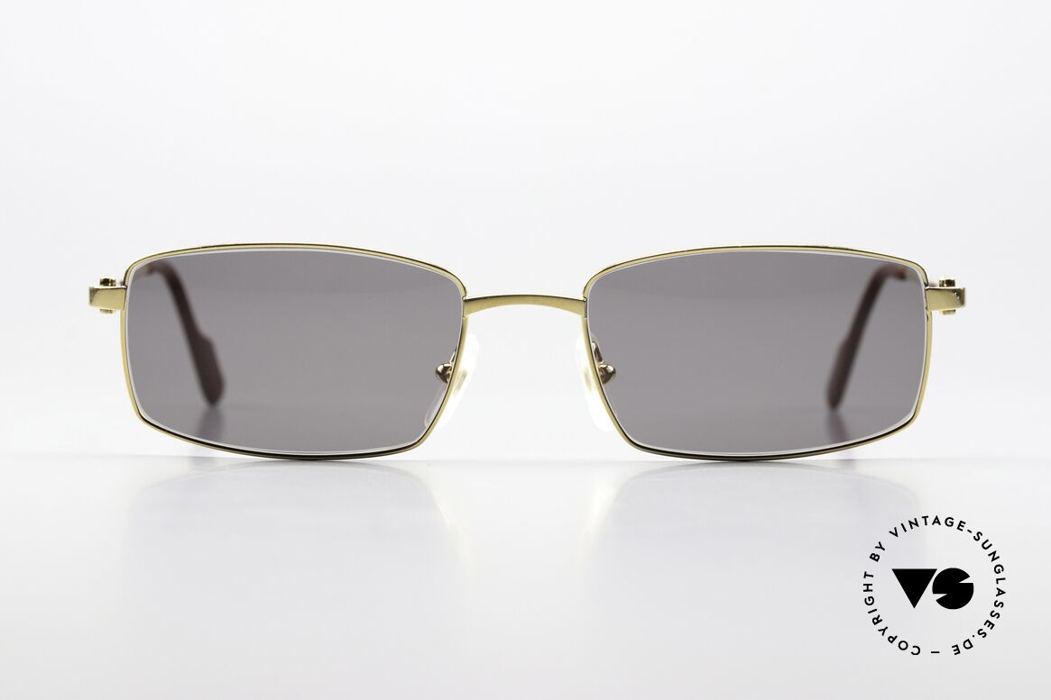Cartier River Golden Luxury Frame Square, square vintage sunglasses by Cartier, size 54/18, 140, Made for Men