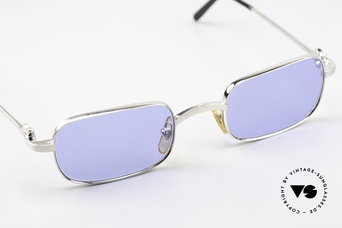 Cartier Dreamer - M Luxury Brushed Platinum, with new blue CR39 sun lenses, 100% UV protection, Made for Men