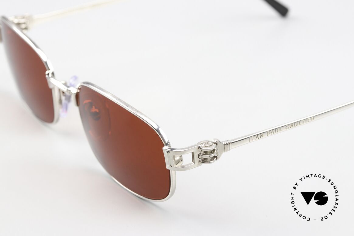 Jean Paul Gaultier 55-6107 Crazy Fashion Accessory, 2. hand but mint condition + crazy 3D red sun lenses, Made for Men and Women