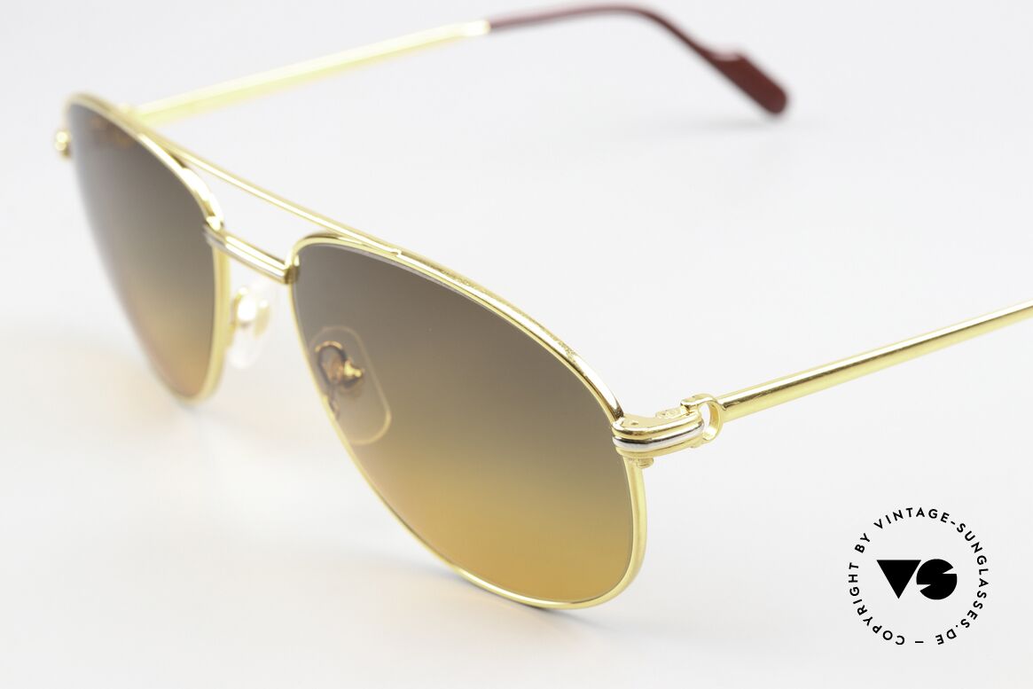 Cartier Driver - M With New Sunset Lenses, new, scratch-free CR39 sun lenses (with sunset gradient), Made for Men