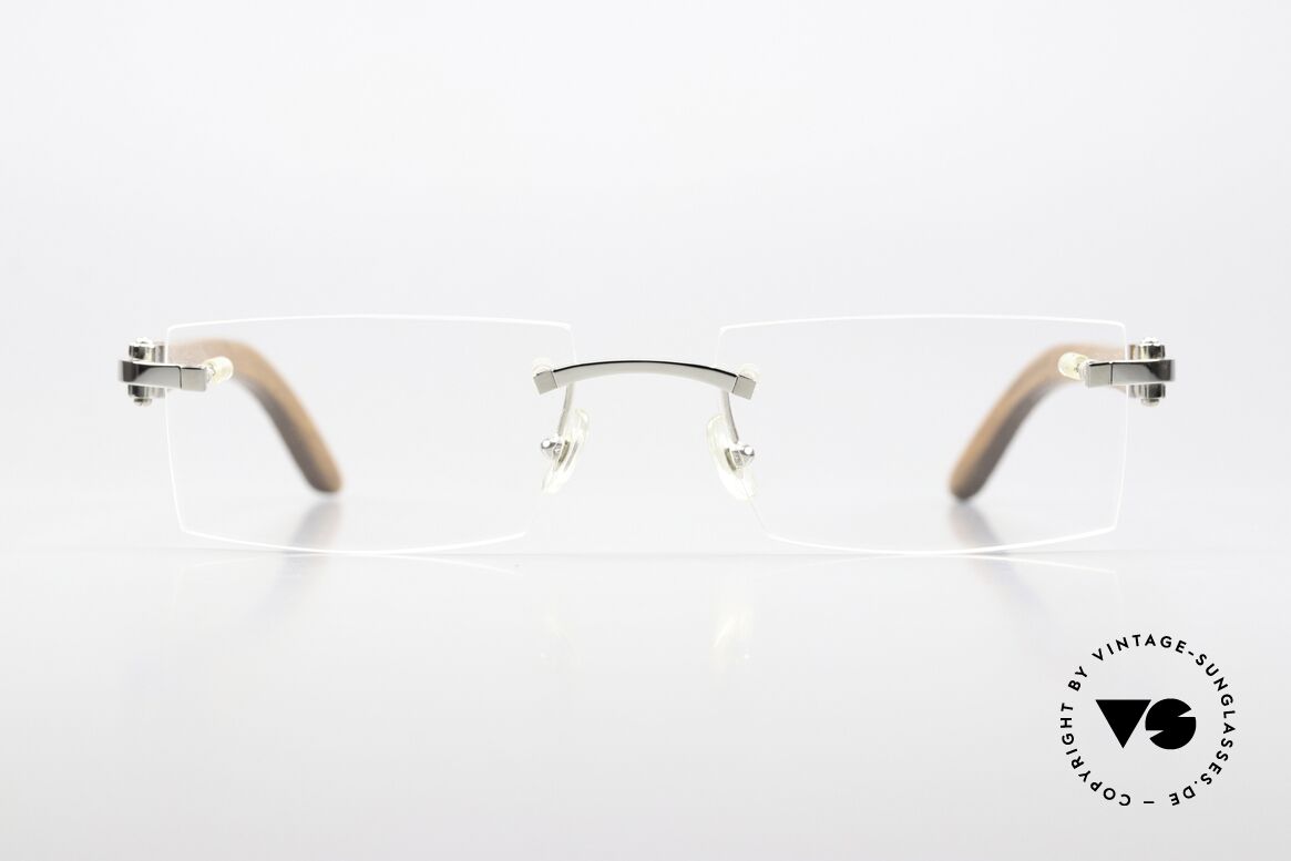 Cartier Formentera Africa Bubinga Wood Glasses, men's model of the C-DECOR "Wood / Bois" Series, Made for Men
