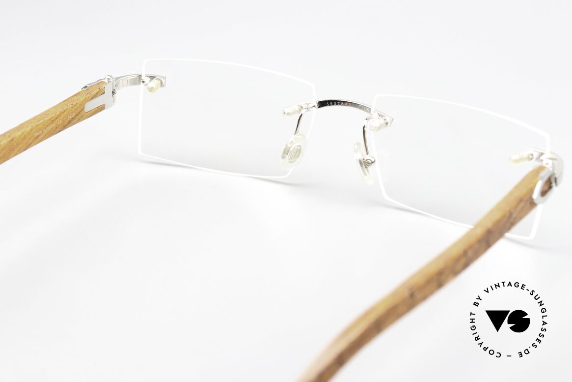 Cartier Formentera Africa Bubinga Wood Glasses, Size: medium, Made for Men
