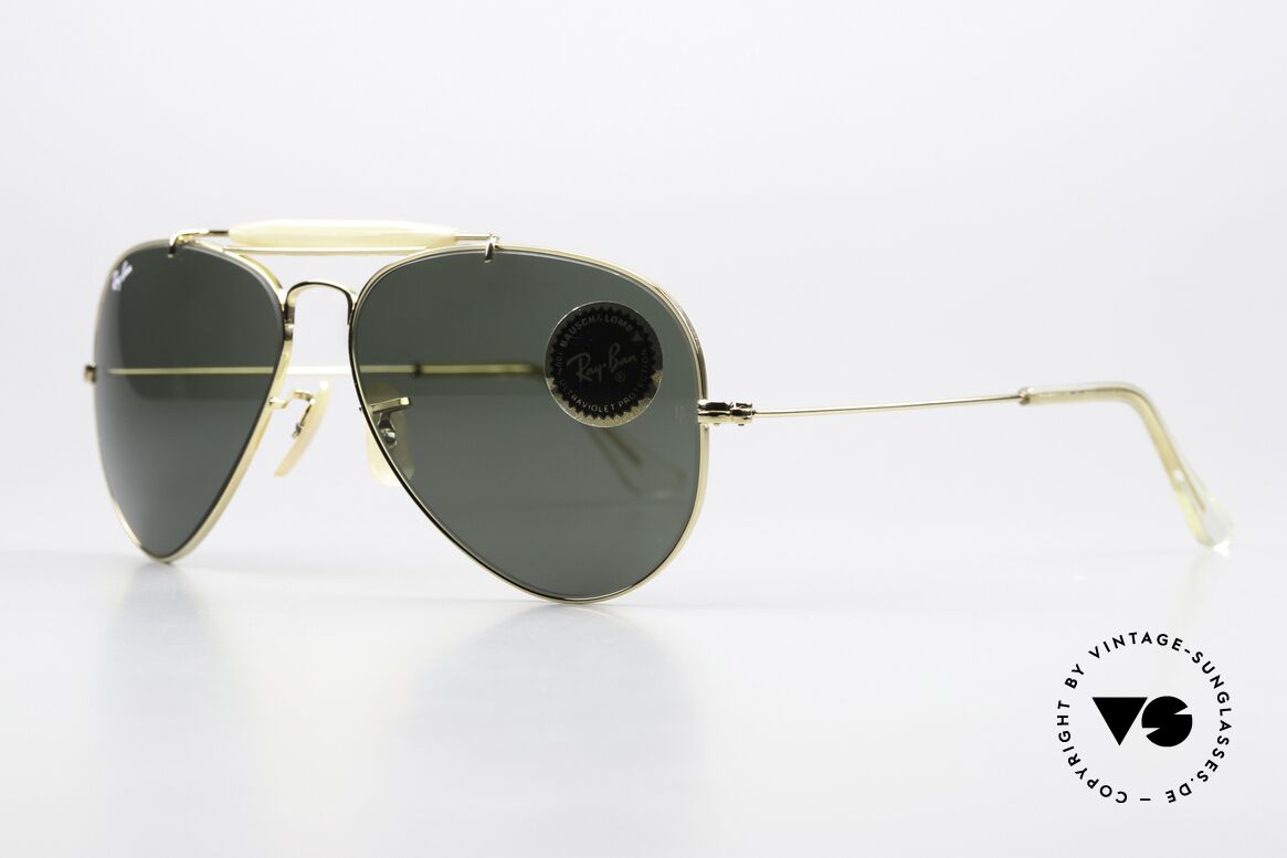 Ray Ban Outdoorsman USA Aviator Sunglasses, most famous vintage pilots sunglasses; W0226, Made for Men and Women