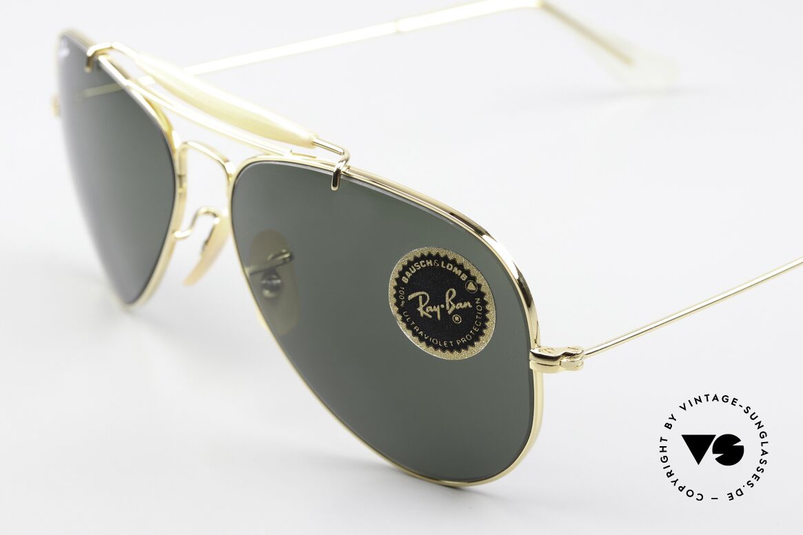 Ray Ban Outdoorsman USA Aviator Sunglasses, high-end green G-15 lenses with B&L engraving, Made for Men and Women