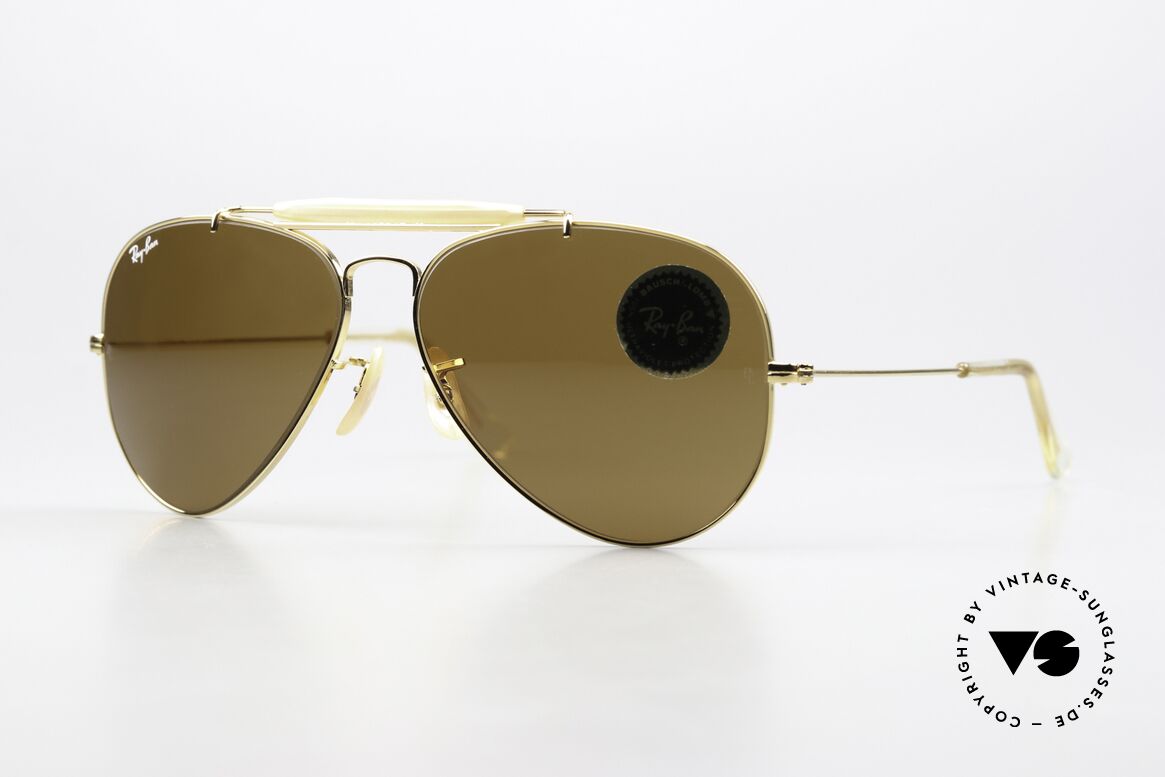 Ray Ban Outdoorsman Rare 58mm Size Shades, legendary Ray-Ban USA B&L aviator sunglasses, Made for Men and Women