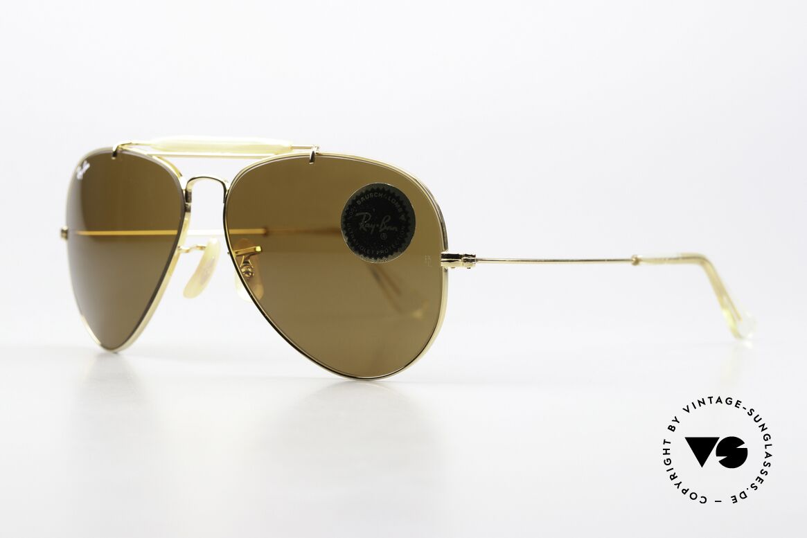 Ray Ban Outdoorsman Rare 58mm Size Shades, most famous vintage pilots sunglasses; classic!, Made for Men and Women