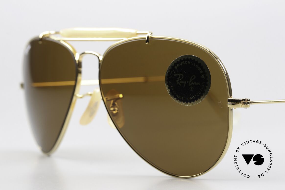 Ray Ban Outdoorsman Rare 58mm Size Shades, made in the 70's and 80's by Bausch&Lomb, USA, Made for Men and Women