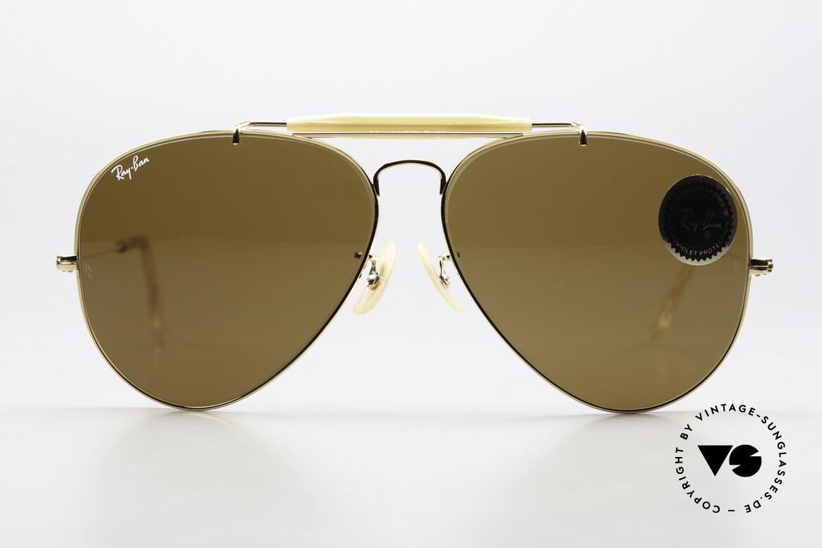 Ray Ban Outdoorsman II Aviator Classic 62mm Size, Classic Metals Outdoorsman II, Arista B15, 62/14, Made for Men Ray Ban Outdoorsman II Aviator Classic 62mm Size, Classic Metals Outdoorsman II, Arista B15, 62/14, Made for Men