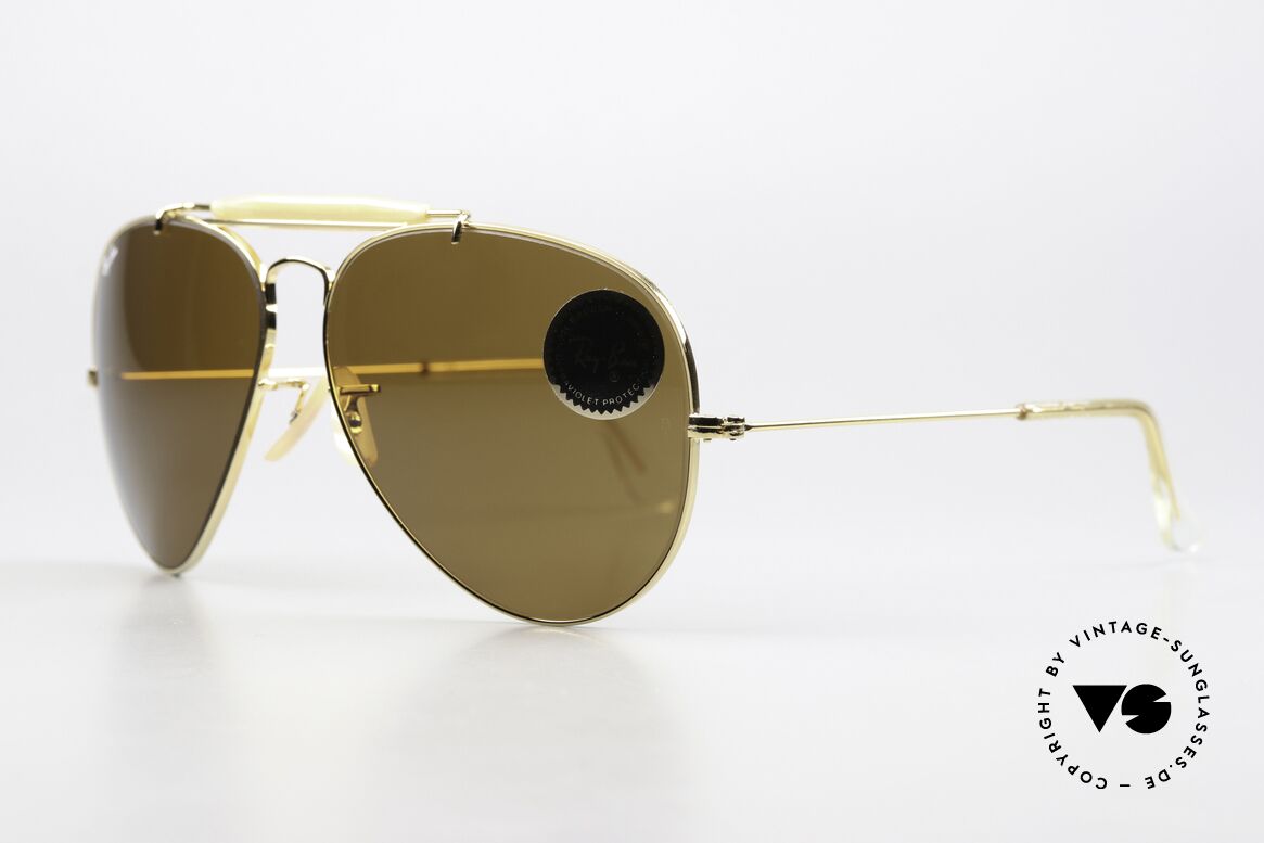 Ray Ban Outdoorsman II Aviator Classic 62mm Size, most famous VINTAGE pilots sunglasses; L9802, Made for Men Ray Ban Outdoorsman II Aviator Classic 62mm Size, most famous VINTAGE pilots sunglasses; L9802, Made for Men