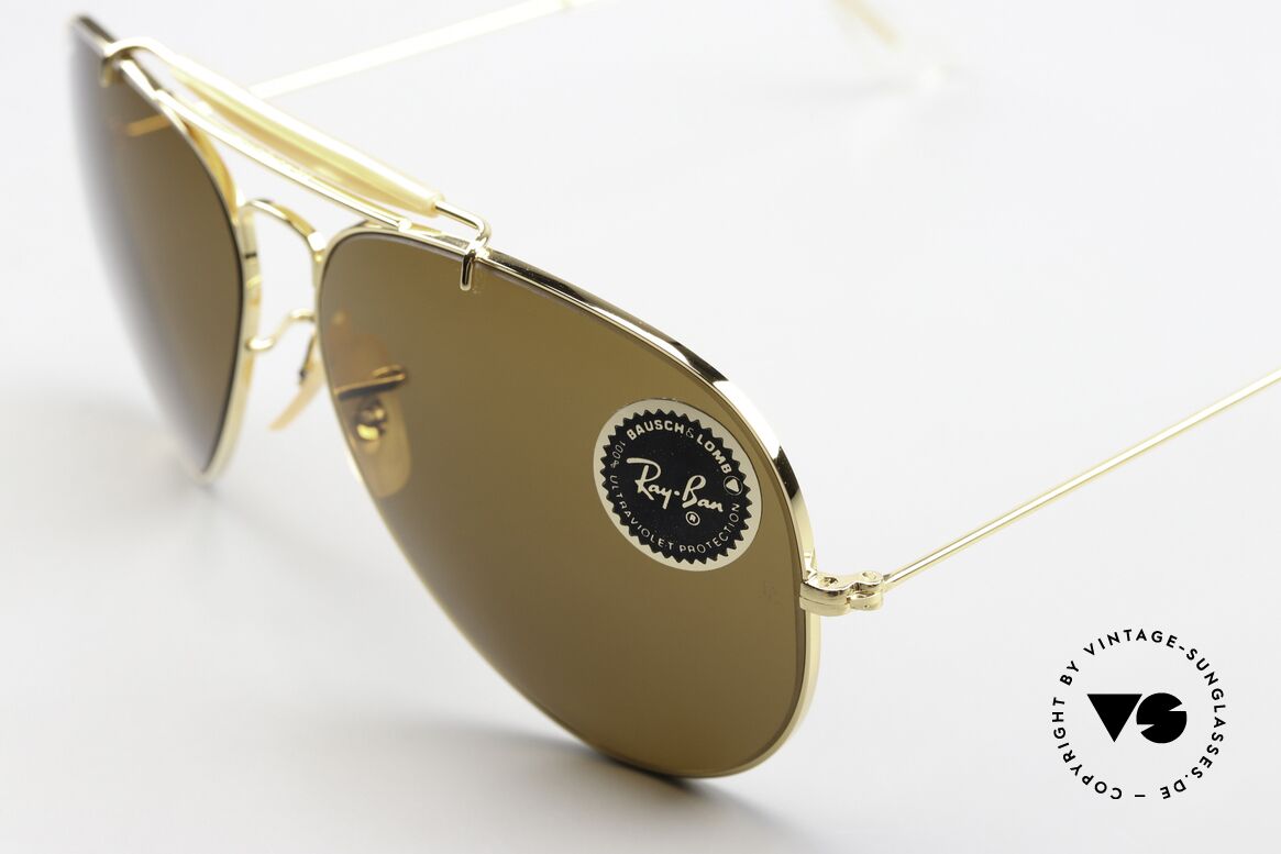 Ray Ban Outdoorsman II Aviator Classic 62mm Size, made in the 70's and 80's by Bausch&Lomb, USA, Made for Men Ray Ban Outdoorsman II Aviator Classic 62mm Size, made in the 70's and 80's by Bausch&Lomb, USA, Made for Men