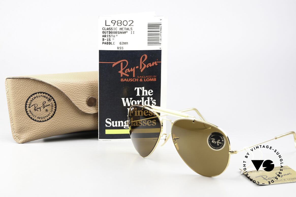 Ray Ban Outdoorsman II Aviator Classic 62mm Size, Size: large, Made for Men Ray Ban Outdoorsman II Aviator Classic 62mm Size, Size: large, Made for Men