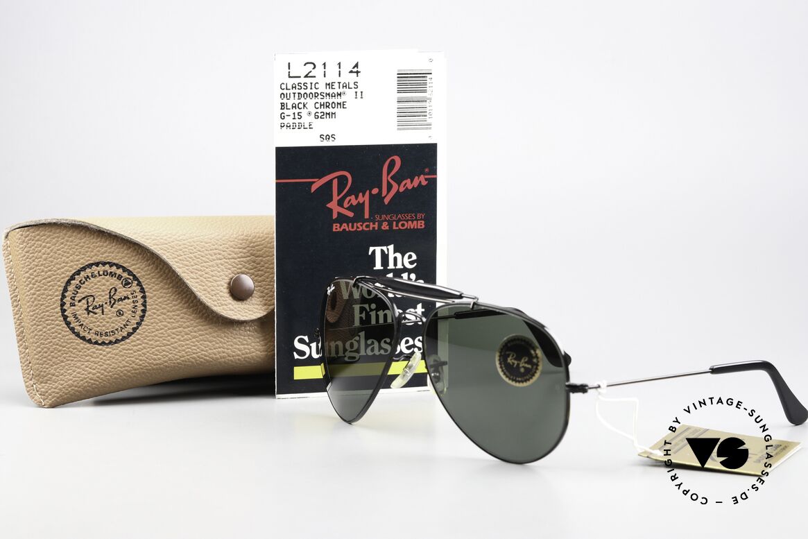 Ray Ban Outdoorsman II G15 Black Chrome Edition, Size: large, Made for Men