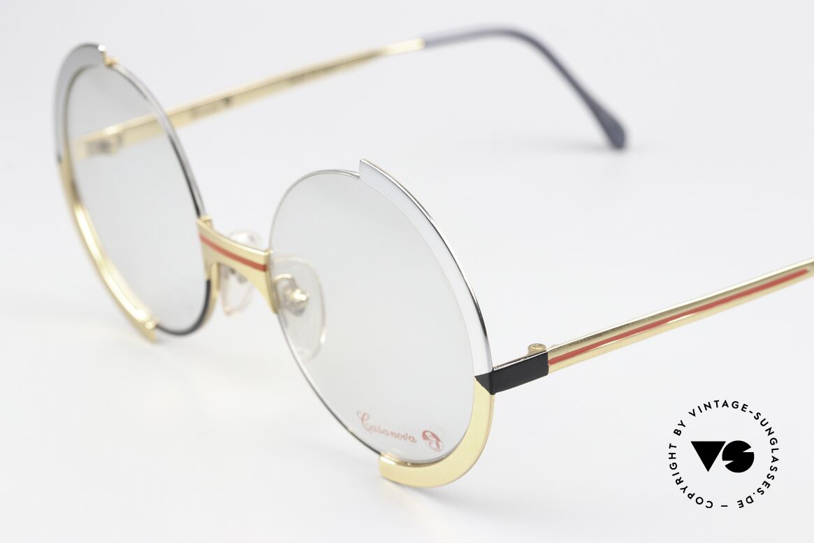 Casanova FC4 Round Art Glasses Unisex, limited-lot 1980's production (rare, costly, precious), Made for Men and Women