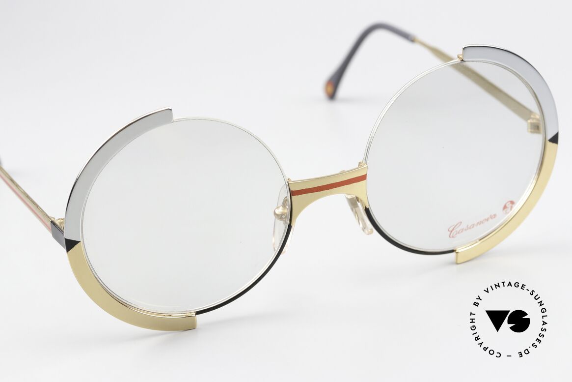 Casanova FC4 Round Art Glasses Unisex, NOS - unworn (like all our vintage Casanova frames), Made for Men and Women