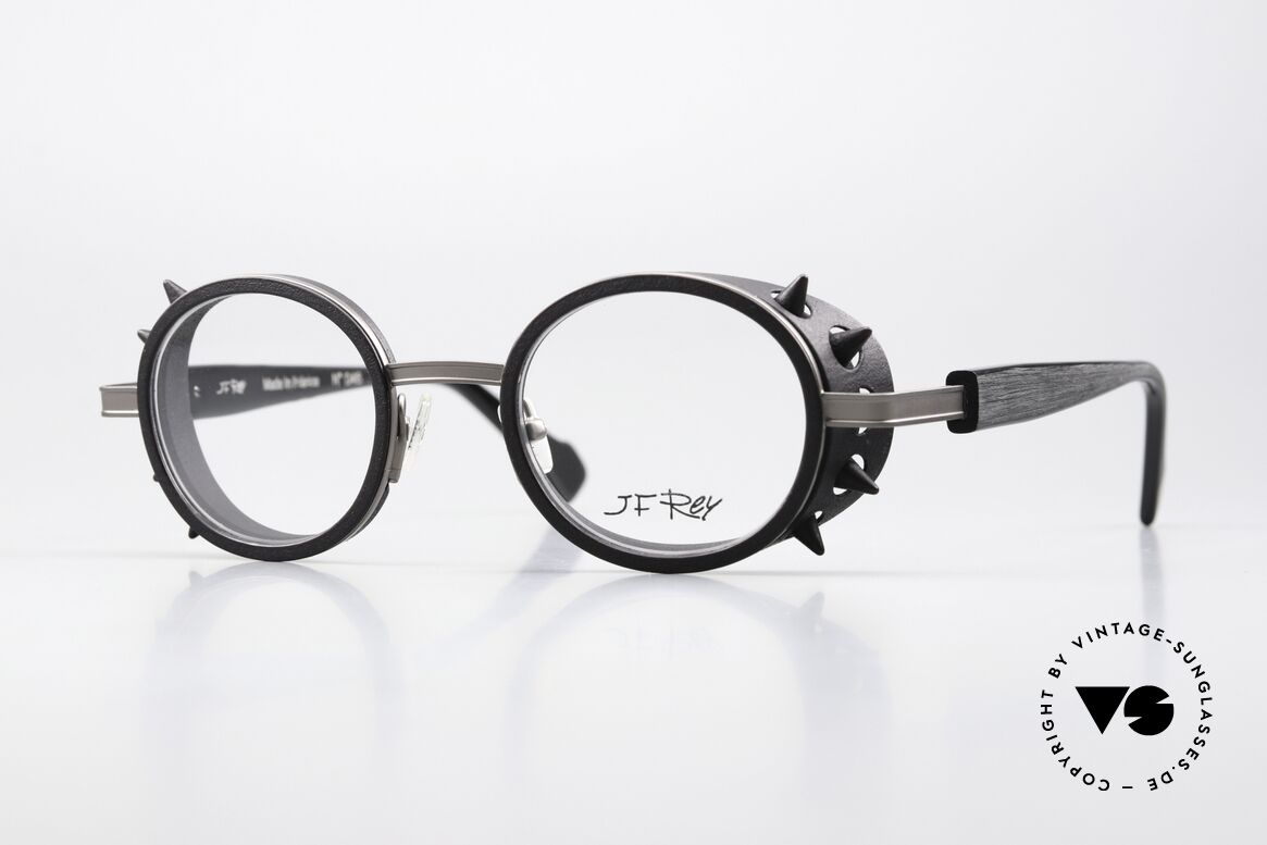 JF Rey Blackstorm Industrial Steampunk Design, J.F. Rey glasses, Mod. Blackstorm, c. 0005, size 45-22, Made for Men and Women