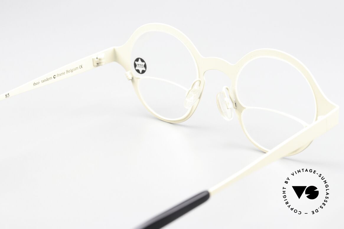Theo Belgium Tandem 2 Times Optical Effect, never worn, one of a kind; Theo frame with DEMO lenses, Made for Men and Women