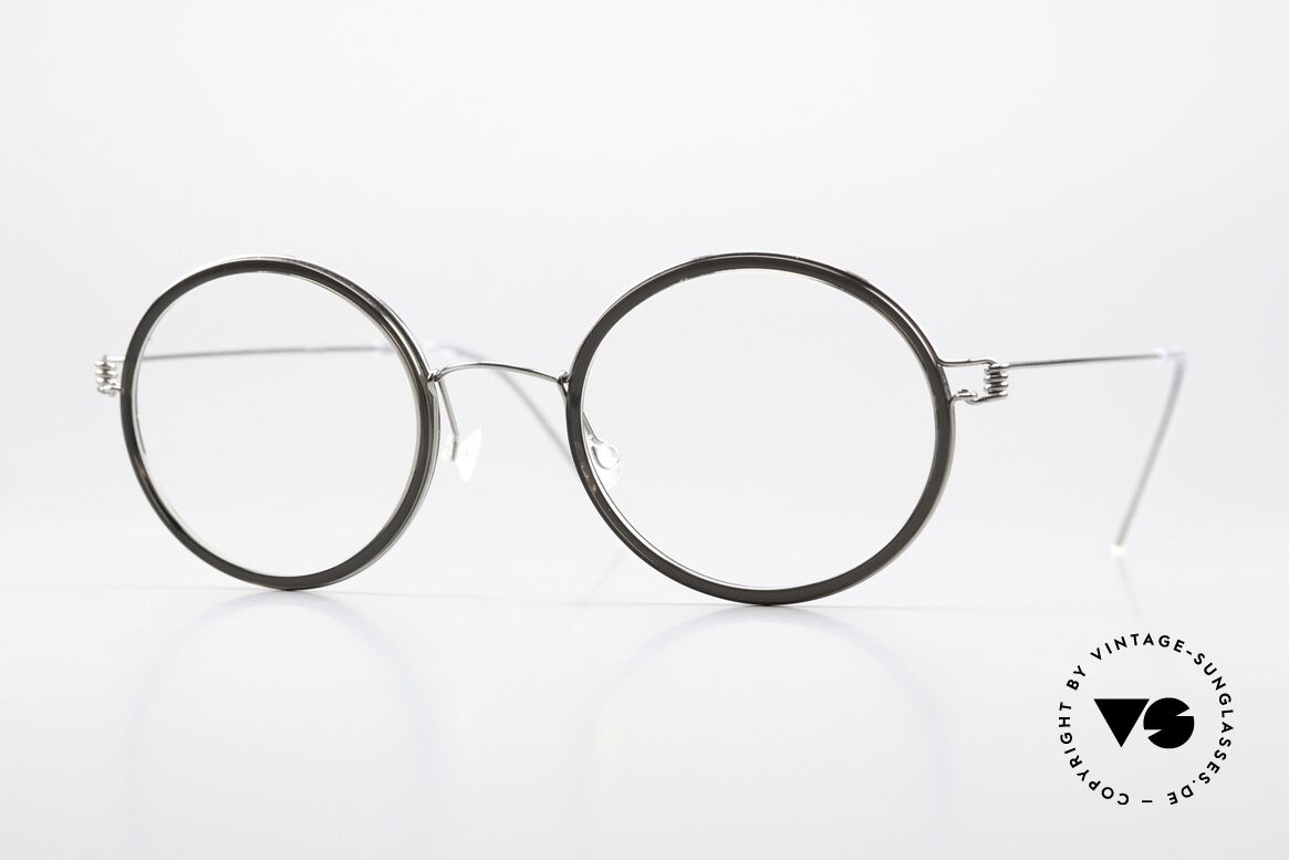 Lindberg Cameron 48 Air Titan Rim Round Frame Women Men, round LINDBERG glasses of the Air Titanium collection, Made for Men and Women