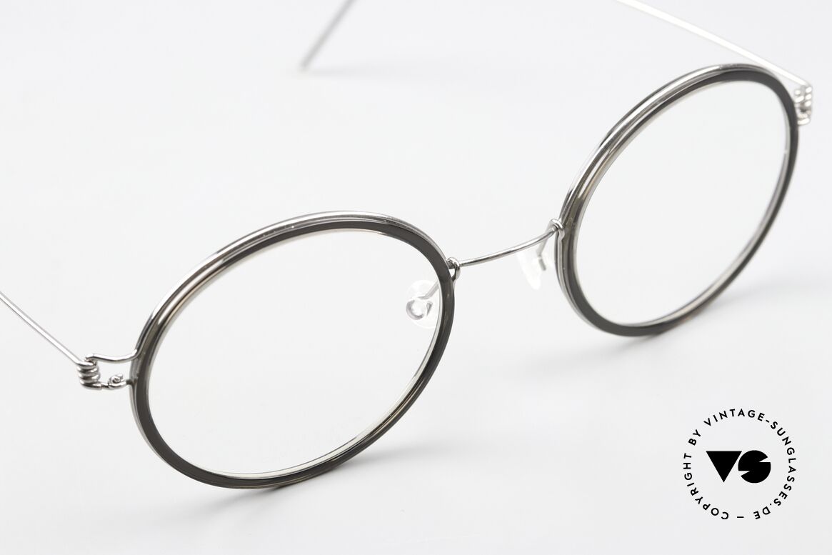 Lindberg Cameron 48 Air Titan Rim Round Frame Women Men, Size: medium, Made for Men and Women