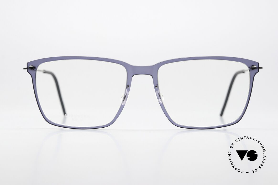 Lindberg 6505 NOW Dark Blue And Dark Gray, square model 6505, size 54/17, for ladies and gents, Made for Men and Women