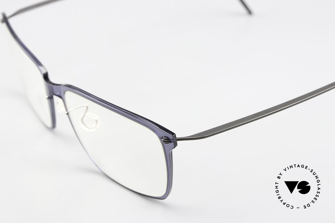 Lindberg 6505 NOW Dark Blue And Dark Gray, col. C14 / PU9: dark blue front with dark gray temples, Made for Men and Women