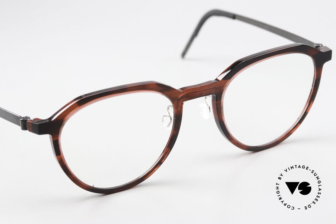 Lindberg 1046 Acetanium Large Panto Eyeglasses, unworn designer piece with original LINDBERG case, Made for Men and Women