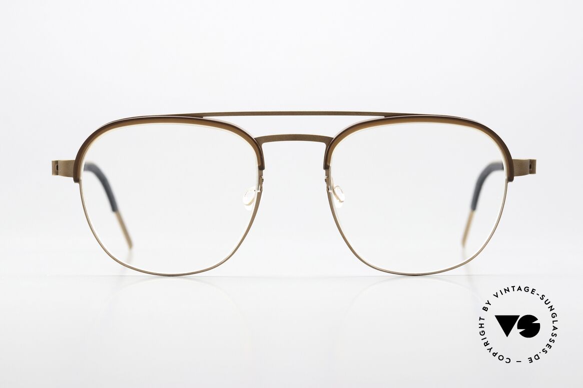Lindberg 9848 Strip Titanium Titanium Frame Unisex, model 9848, in size 51-20, 135mm temples, color U15, Made for Men and Women