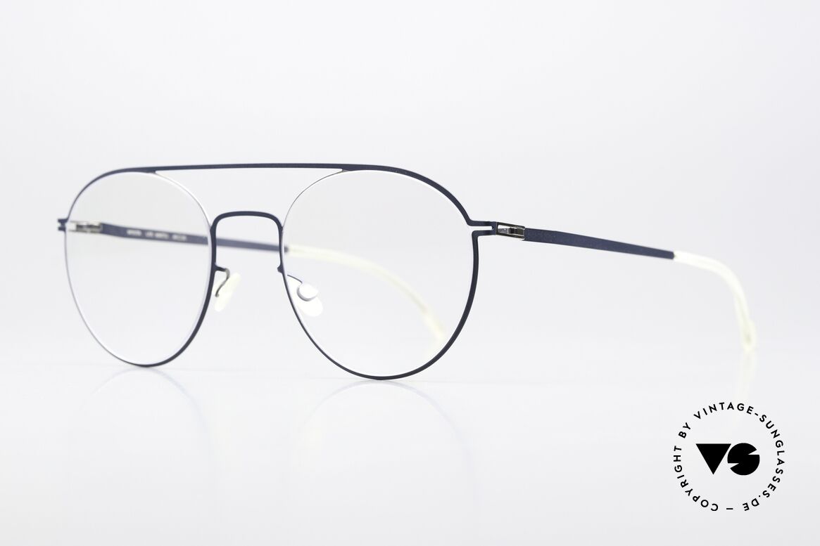 Mykita Minttu Lite Collection Metal Frame, color 091 = is navy blue (appears black at first glance), Made for Men and Women