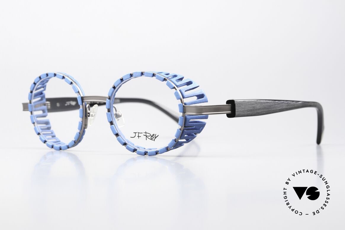 JF Rey New Black Limited Edition No. 039, color 2705 = "blue / ruthenium"; absolutely unique, Made for Women